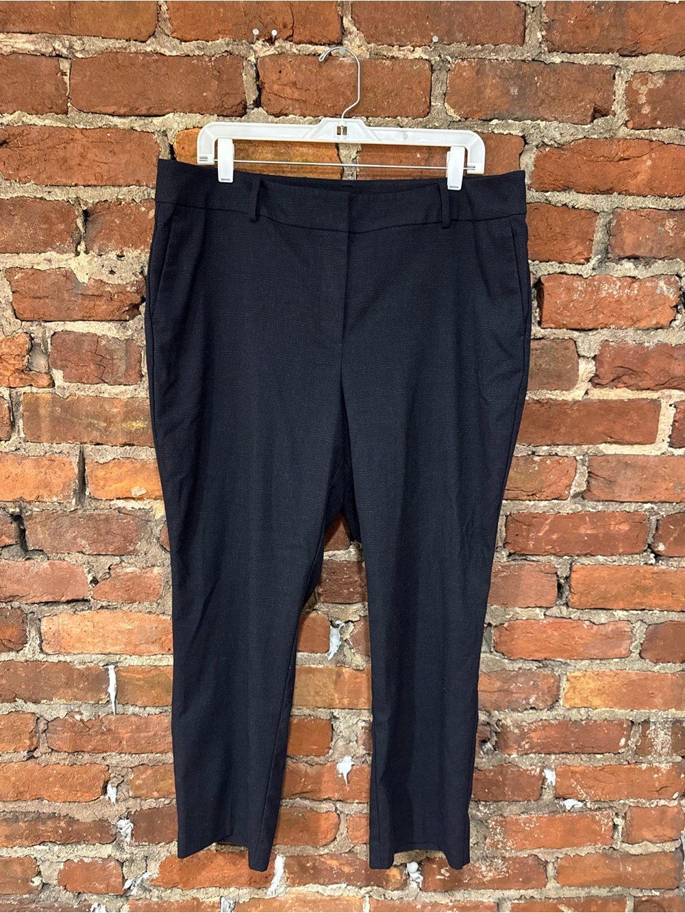 Ann Taylor Factory Women’s Navy and Gray Straight-Leg Dress Pants
